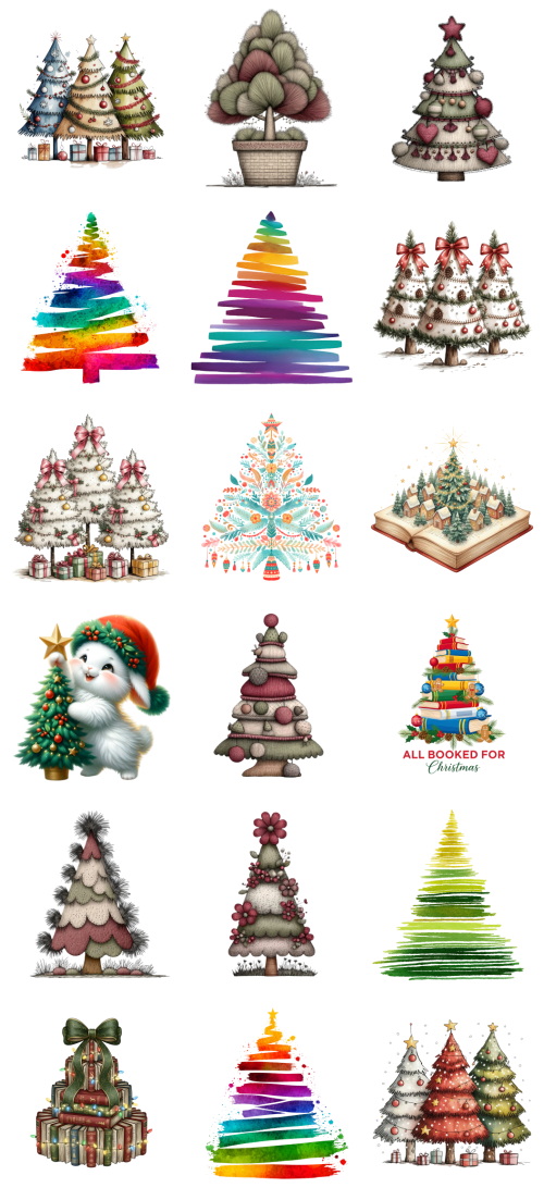 Christmas Tree Pretty Illustrations #12, 135xPNG Christmas Tree Pretty Illustrations #12, 135xPNG