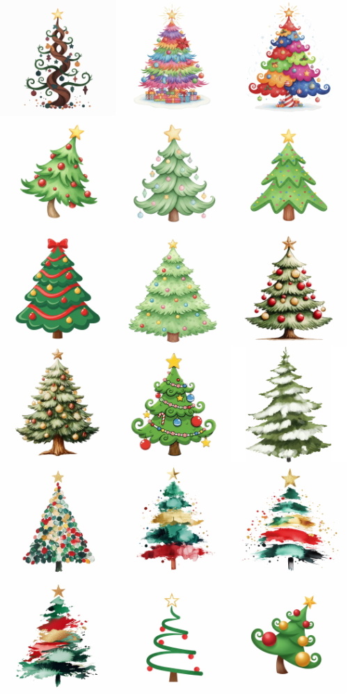 Christmas Tree Pretty Illustrations #15, 127xPNG Christmas Tree Pretty Illustrations #15, 127xPNG