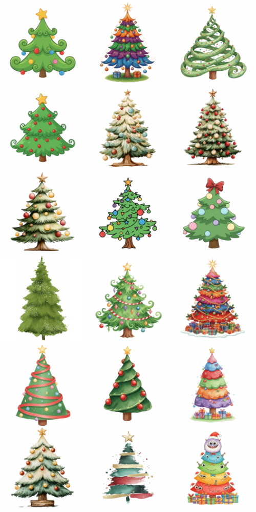 Christmas Tree Pretty Illustrations #15, 127xPNG Christmas Tree Pretty Illustrations #15, 127xPNG
