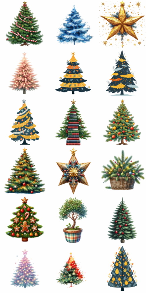 Christmas Tree Pretty Illustrations #19, 196xPNG Christmas Tree Pretty Illustrations #19, 196xPNG