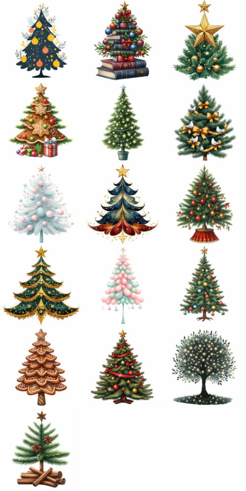 Christmas Tree Pretty Illustrations #19, 196xPNG Christmas Tree Pretty Illustrations #19, 196xPNG