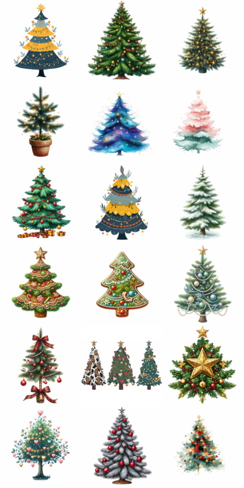 Christmas Tree Pretty Illustrations #19, 196xPNG Christmas Tree Pretty Illustrations #19, 196xPNG