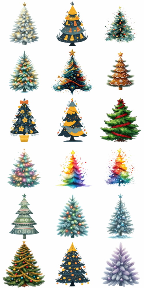 Christmas Tree Pretty Illustrations #19, 196xPNG Christmas Tree Pretty Illustrations #19, 196xPNG