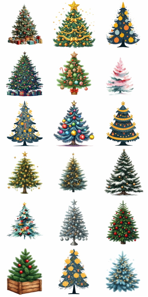 Christmas Tree Pretty Illustrations #19, 196xPNG Christmas Tree Pretty Illustrations #19, 196xPNG