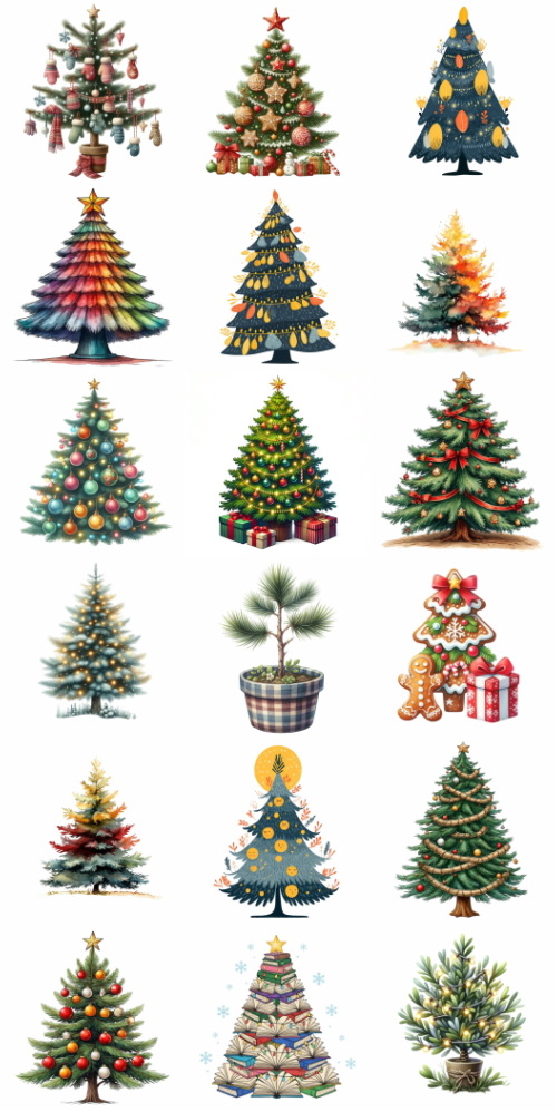 Christmas Tree Pretty Illustrations #19, 196xPNG Christmas Tree Pretty Illustrations #19, 196xPNG