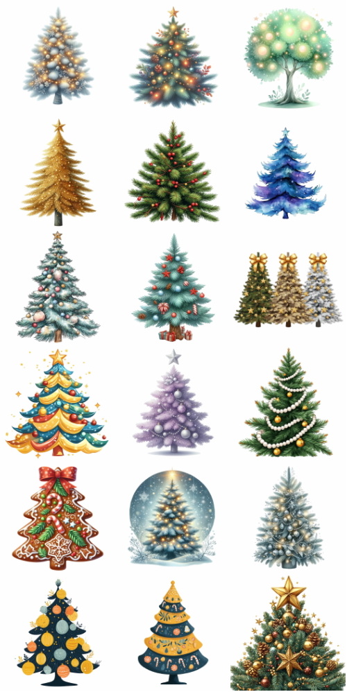 Christmas Tree Pretty Illustrations #19, 196xPNG Christmas Tree Pretty Illustrations #19, 196xPNG