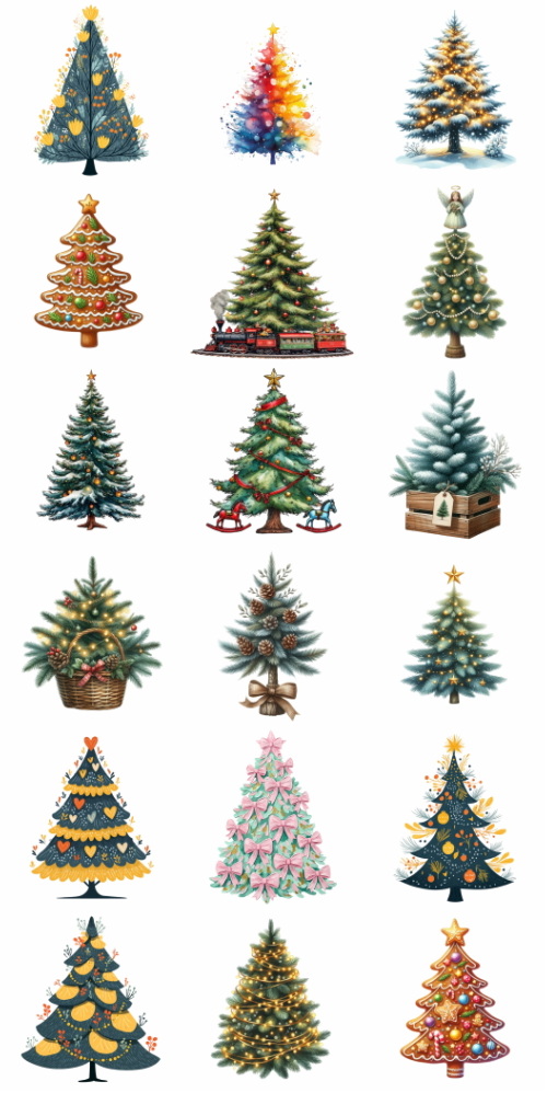 Christmas Tree Pretty Illustrations #19, 196xPNG Christmas Tree Pretty Illustrations #19, 196xPNG
