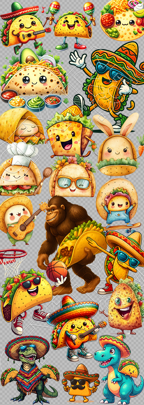 Taco Tortilla Toons 117xPNG