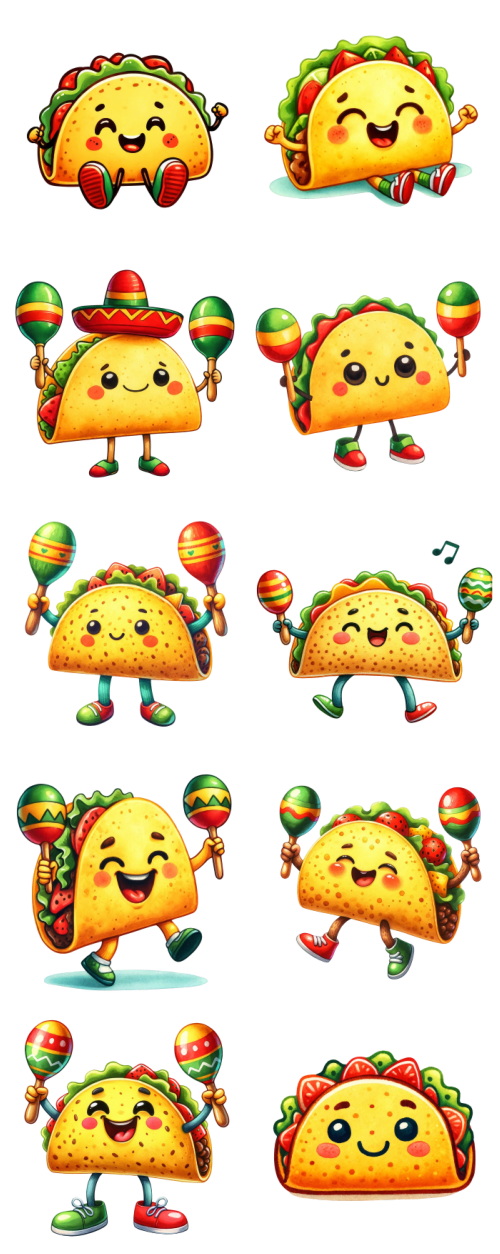 Taco Tortilla Toons 117xPNG