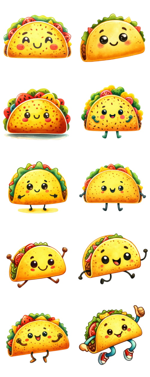 Taco Tortilla Toons 117xPNG