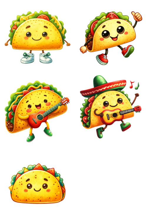 Taco Tortilla Toons 117xPNG