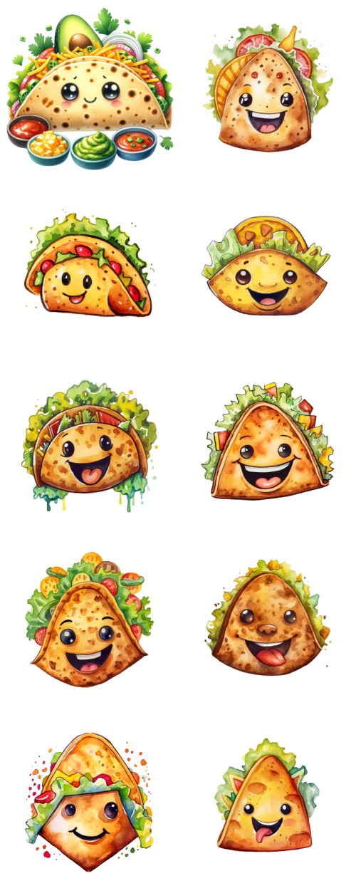 Taco Tortilla Toons 117xPNG