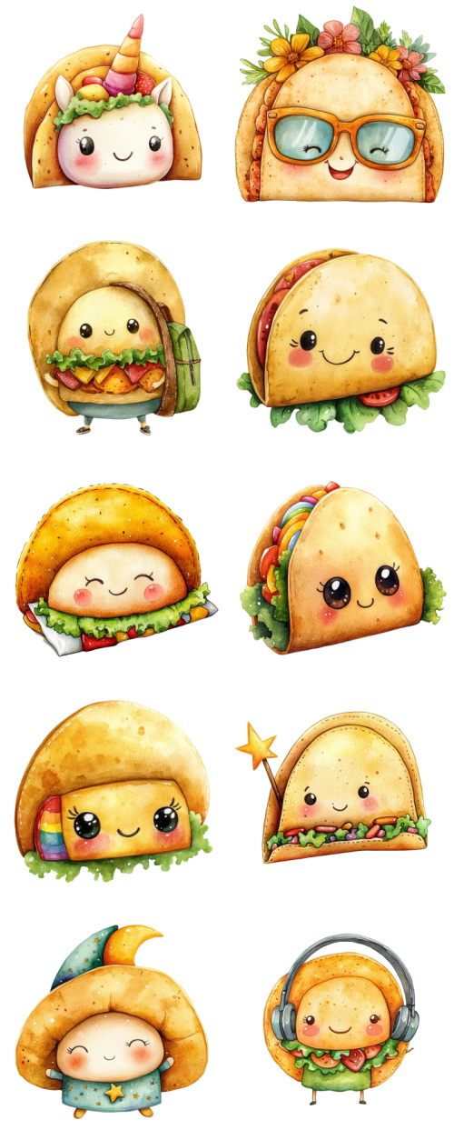 Taco Tortilla Toons 117xPNG