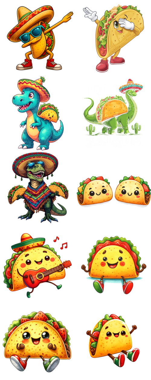 Taco Tortilla Toons 117xPNG