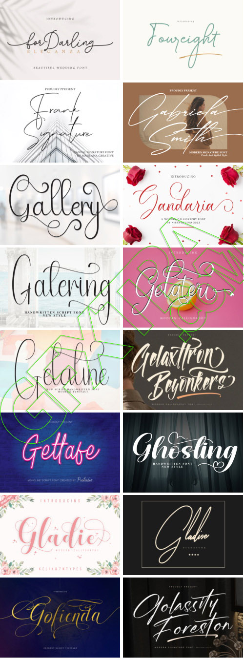 Elegance Script 569 Typefaces Bundle 682xOTF 445xTTF