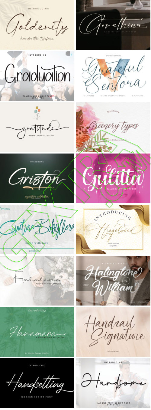 Elegance Script 569 Typefaces Bundle 682xOTF 445xTTF