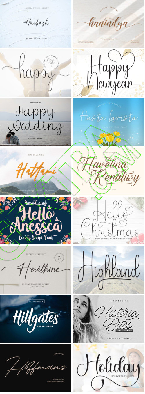 Elegance Script 569 Typefaces Bundle 682xOTF 445xTTF
