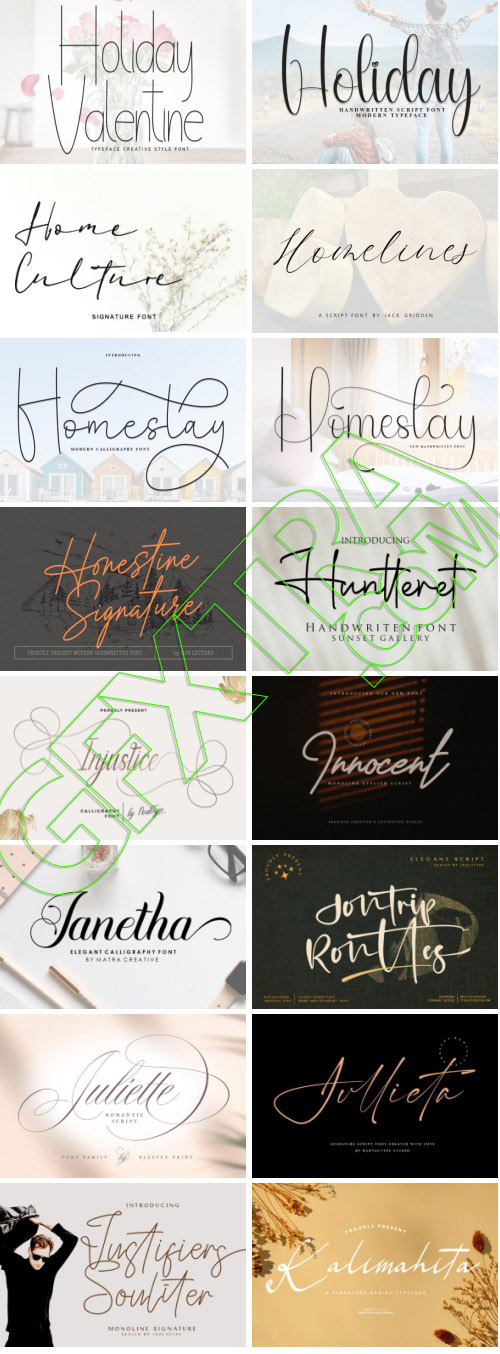 Elegance Script 569 Typefaces Bundle 682xOTF 445xTTF