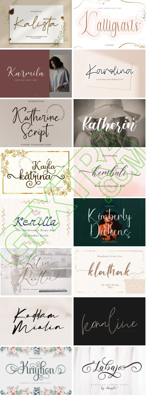Elegance Script 569 Typefaces Bundle 682xOTF 445xTTF