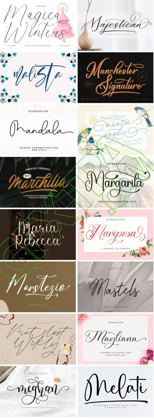 Elegance Script 569 Typefaces Bundle 682xOTF 445xTTF