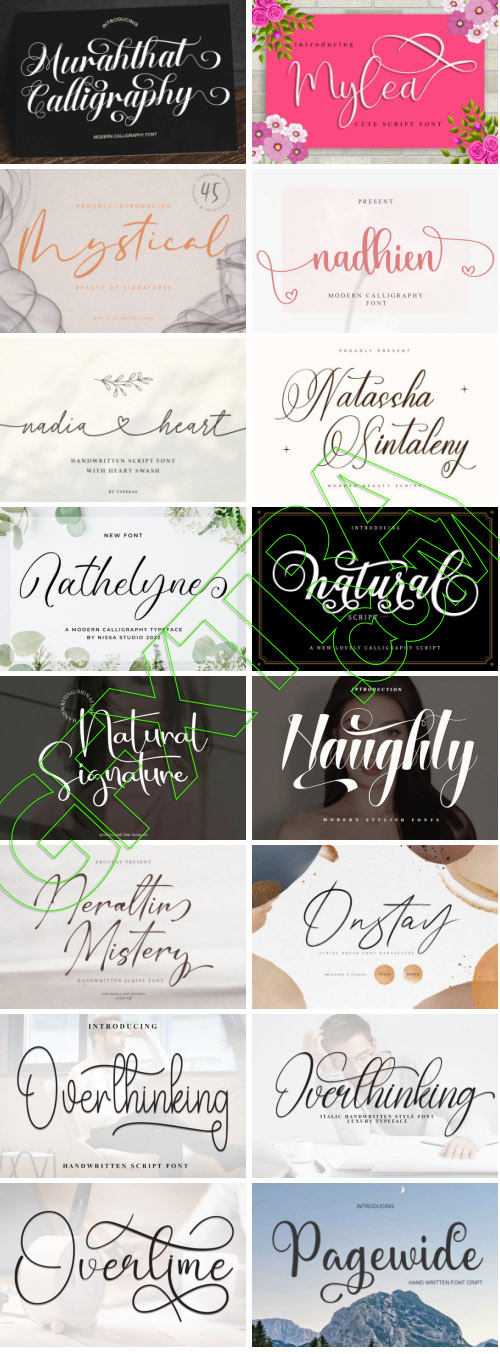 Elegance Script 569 Typefaces Bundle 682xOTF 445xTTF