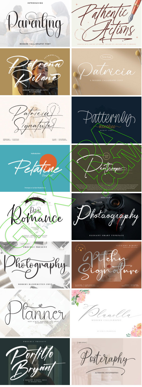 Elegance Script 569 Typefaces Bundle 682xOTF 445xTTF