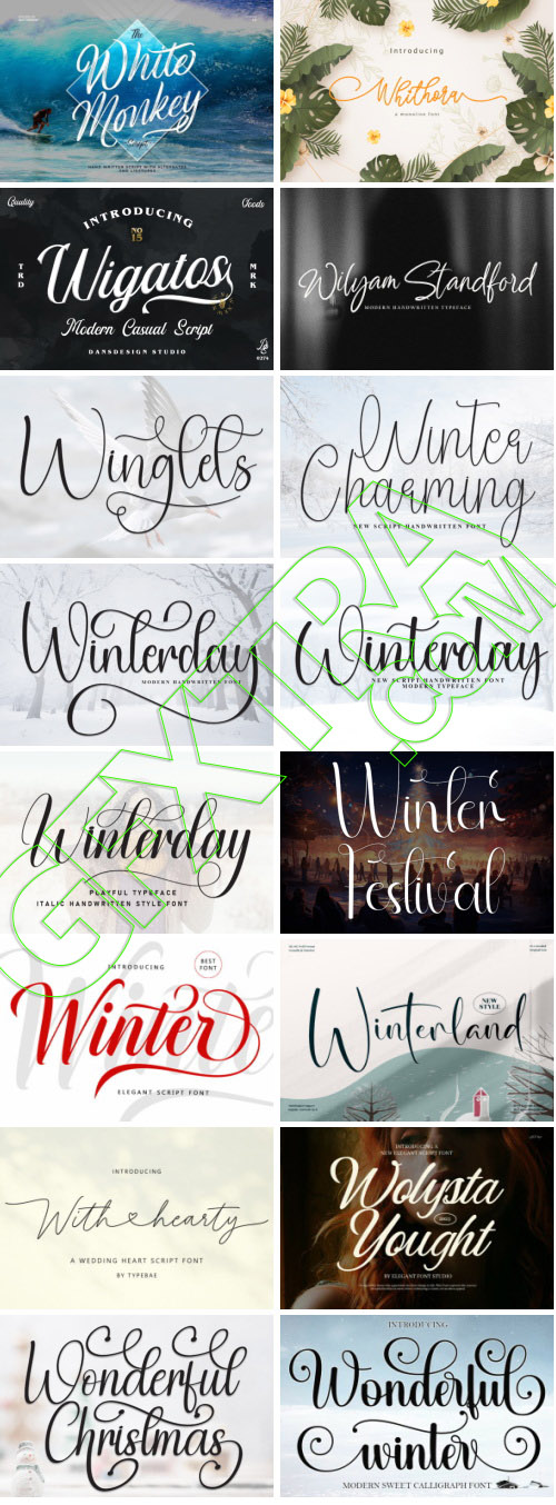 Elegance Script 569 Typefaces Bundle 682xOTF 445xTTF