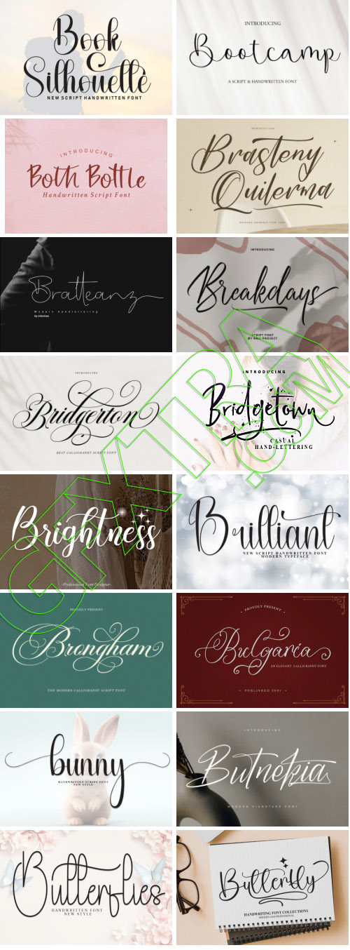 Elegance Script 569 Typefaces Bundle 682xOTF 445xTTF