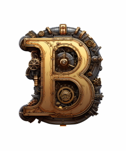 Steampunk Sublimation Alphabet 26xPNG