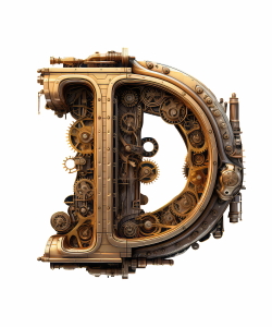 Steampunk Sublimation Alphabet 26xPNG