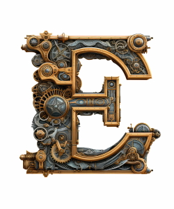 Steampunk Sublimation Alphabet 26xPNG