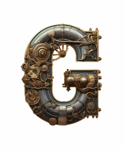 Steampunk Sublimation Alphabet 26xPNG
