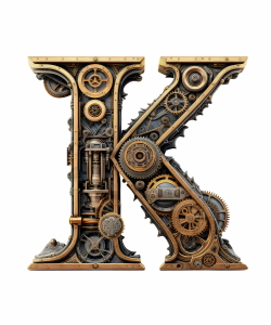 Steampunk Sublimation Alphabet 26xPNG