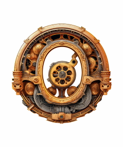 Steampunk Sublimation Alphabet 26xPNG