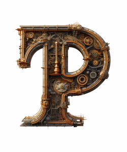 Steampunk Sublimation Alphabet 26xPNG