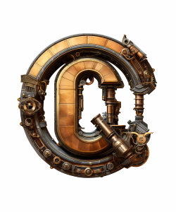 Steampunk Sublimation Alphabet 26xPNG