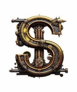 Steampunk Sublimation Alphabet 26xPNG