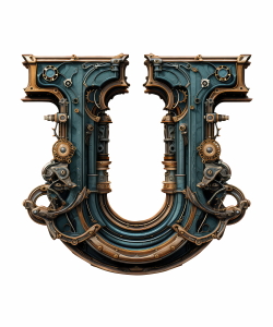 Steampunk Sublimation Alphabet 26xPNG