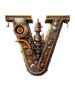 Steampunk Sublimation Alphabet 26xPNG
