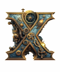 Steampunk Sublimation Alphabet 26xPNG