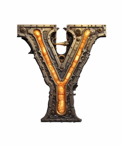 Steampunk Sublimation Alphabet 26xPNG