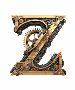 Steampunk Sublimation Alphabet 26xPNG
