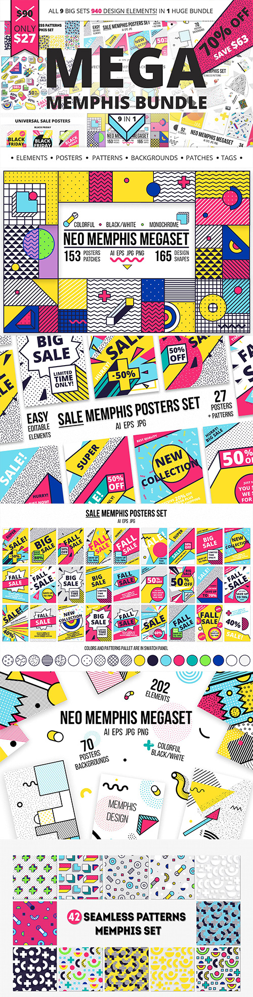 MEGA MEMPHIS BUNDLE 9 in 1, 1523083