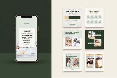 Financial Instagram Creator CANVA PS 7001248