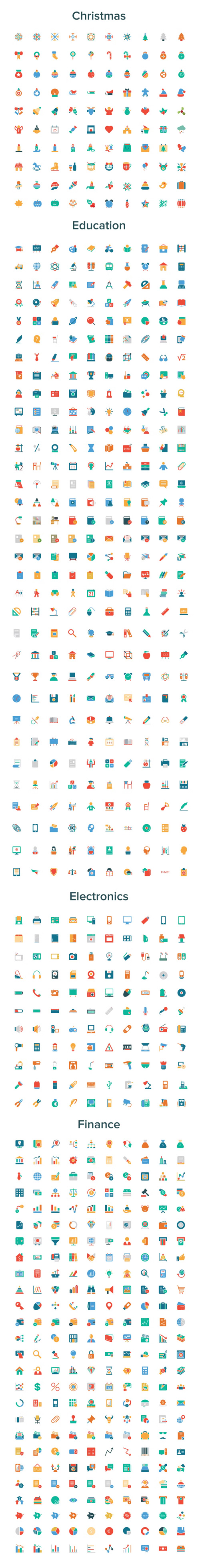 2400+ Colored Vector Icons Bundle 196710 2400+ Colored Vector Icons Bundle 196710