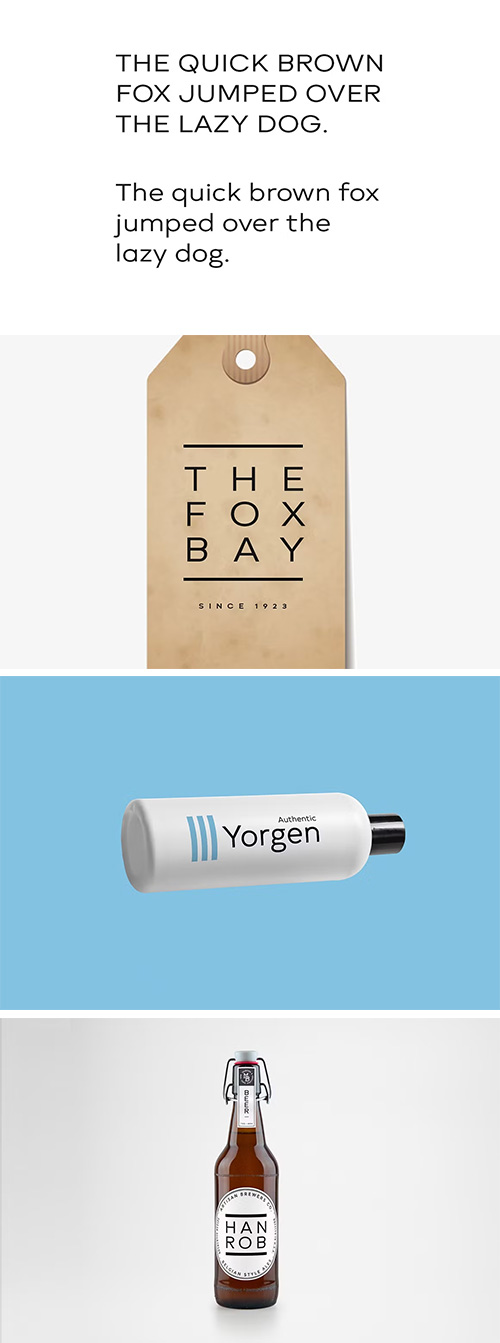 BROOKLYN - Minimalist Font Family 8xOTF 3714665
