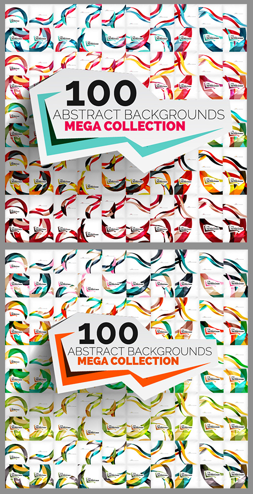 Mega Set of 200 Wave Backgrounds 210938 + 210941