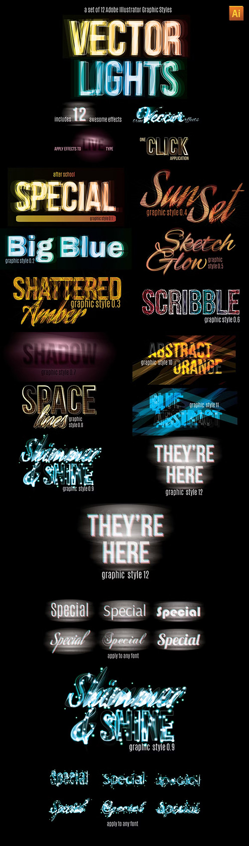Vector Light Effect Graphic Styles 352652