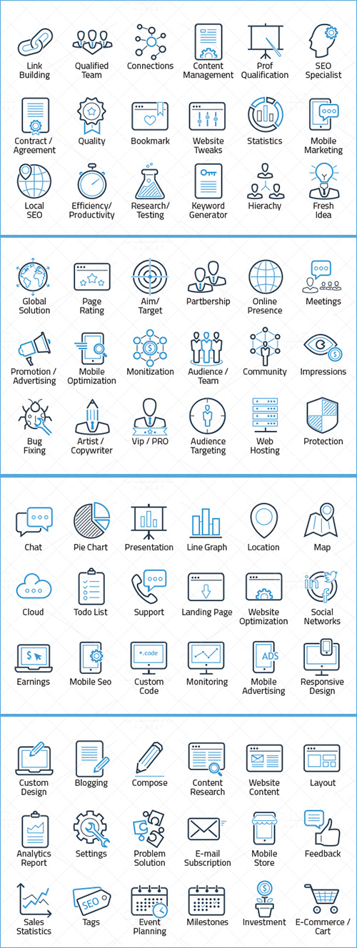 ikooni outline: SEO, Web & Marketing 120022 