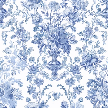 Toile De Jouy Print Design - Vintage Seamless Patterns #1, 37xEPS